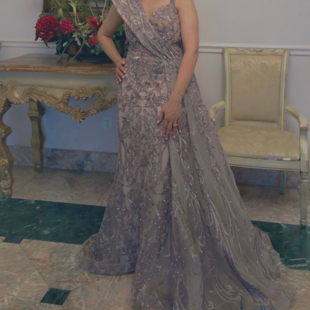 Beautiful gown beaded all around